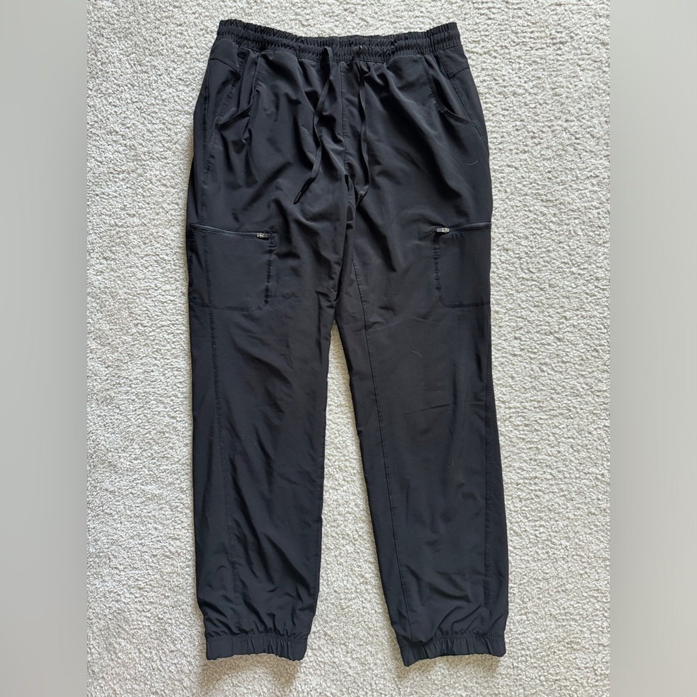 Eddie Bauer Black Fleece-Lined Joggers